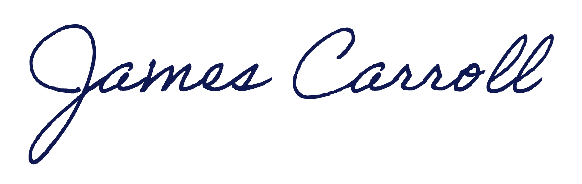 James Carroll signature